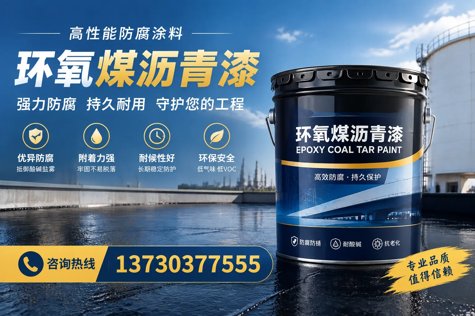 环氧煤沥青漆的耐久性分析，适合秦皇岛的使用场景